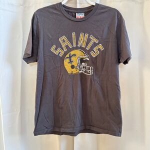 Junk Food Mens Saints Football Helmet Graphic T Shirt Gray Medium 19491